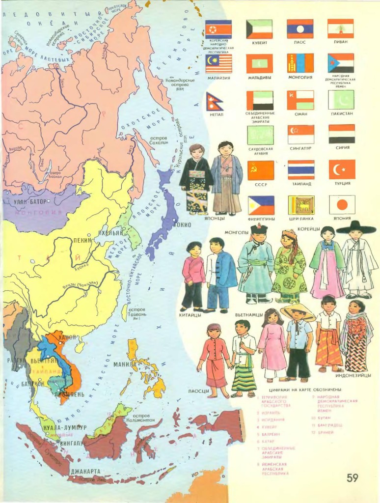 География для детей Азия
